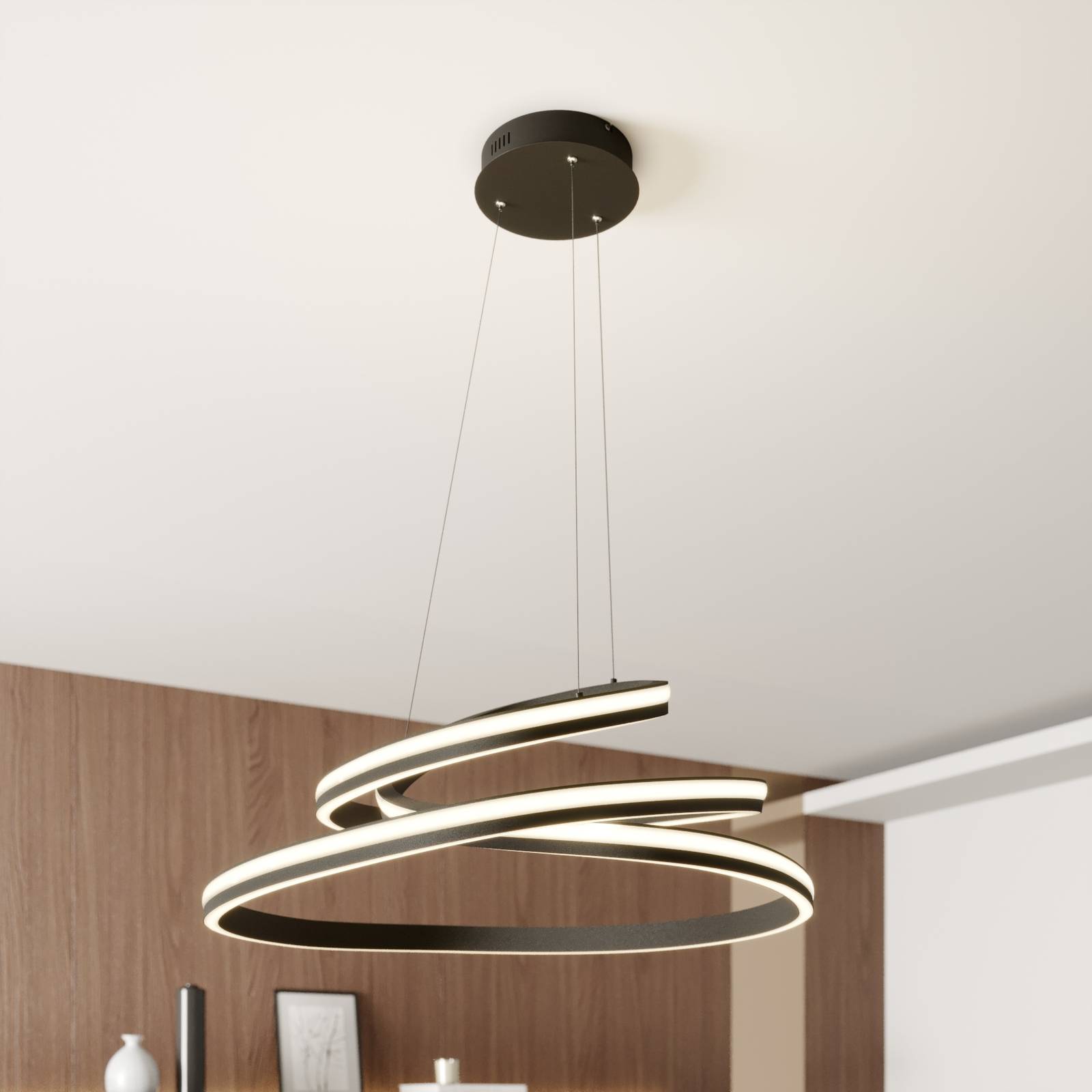 Lucande Emlyn lampa wisząca LED, 80 cm
