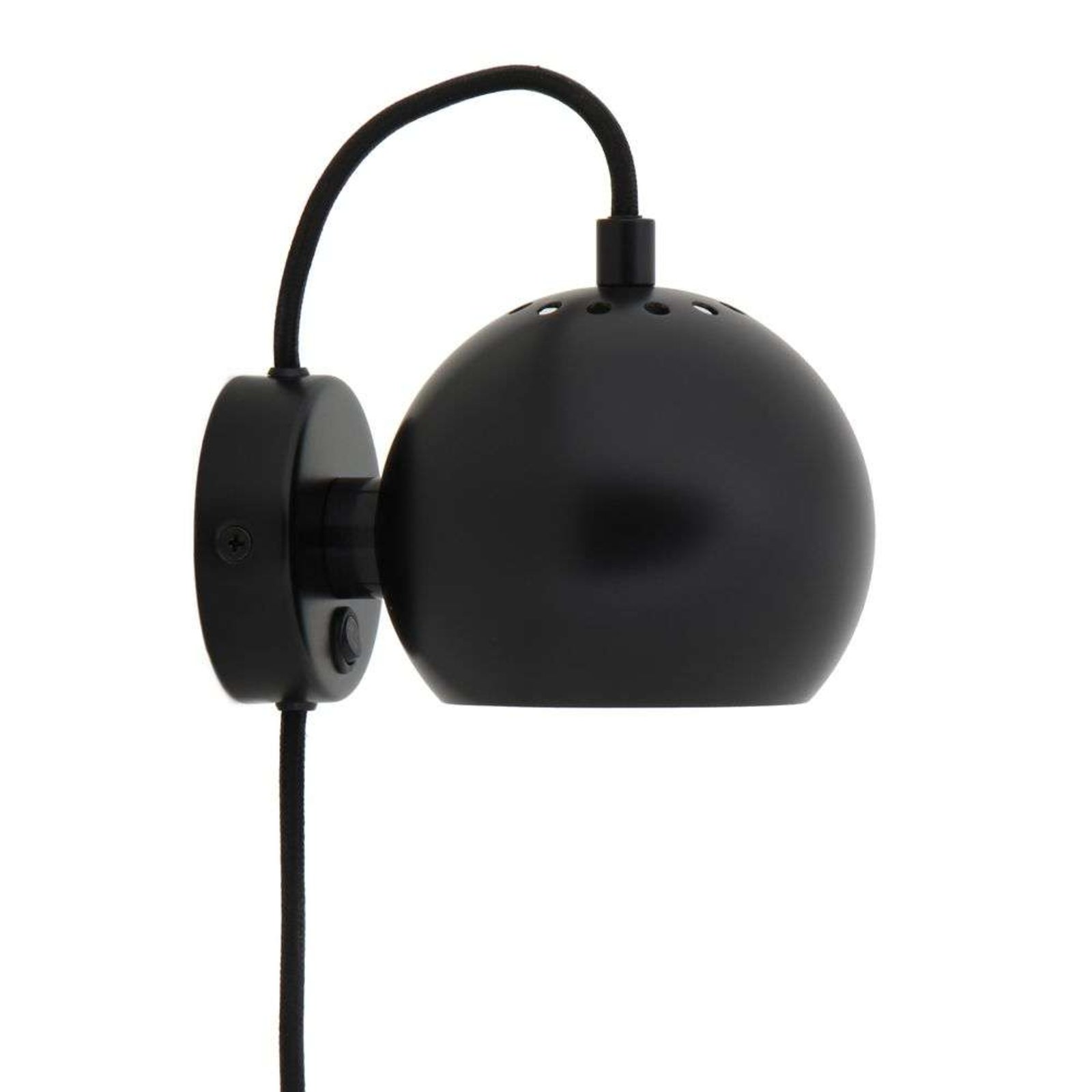 Ball Wall Lamp Matt Black - Frandsen