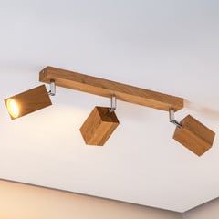 Envostar Peach Puff spot legno quadrato 3 luci