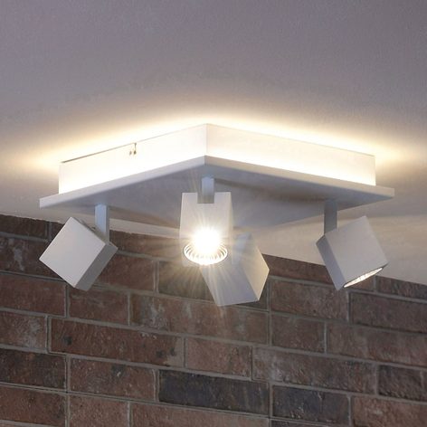 LED-Deckenlampe Cuba - direkt/indirekt strahlend