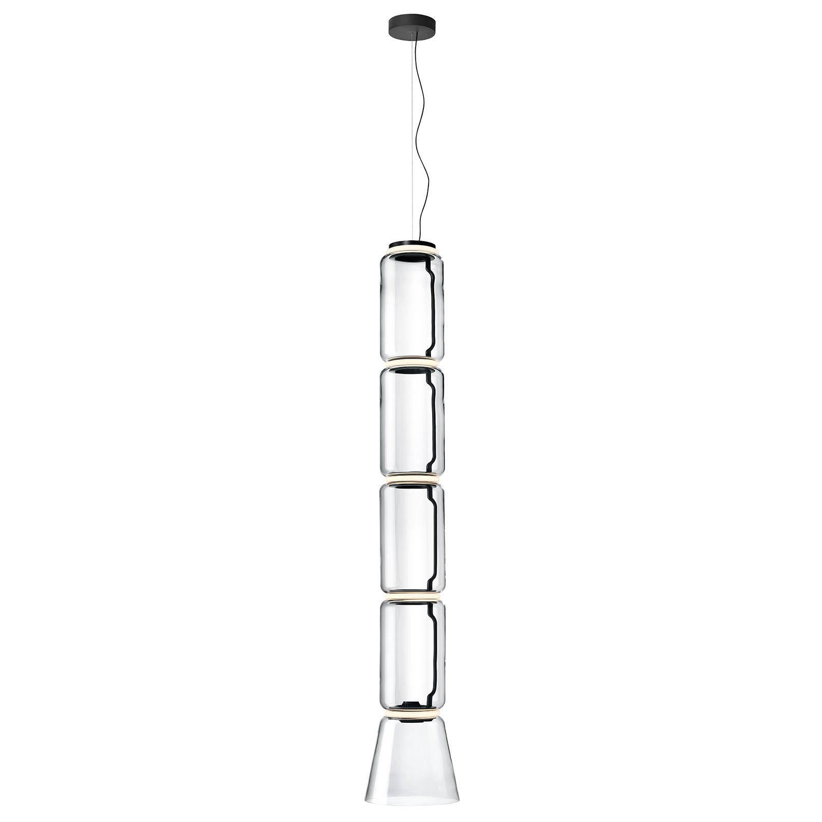 FLOS Noctambule Hängelampe Low Cylinder & Cone