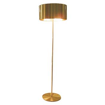 Oluce Switch - złota designerska lampa stojąca
