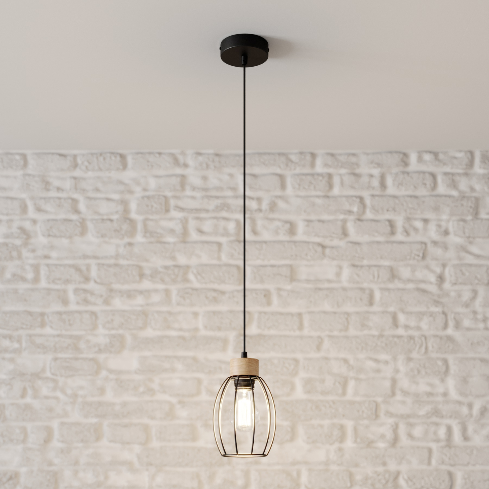 Suspension Beeke avec un abat-jour cage