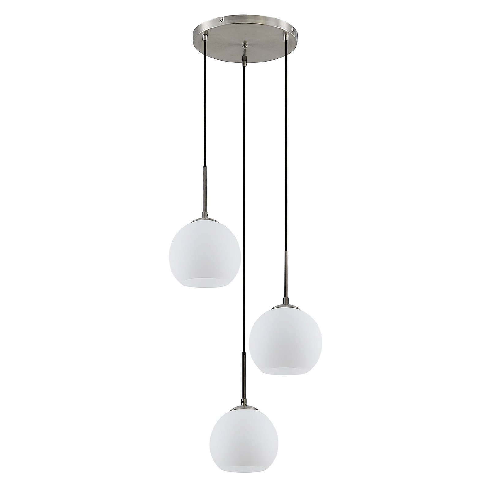 Jurian 3 Lampa Wisząca Opal/Nickel - Lindby