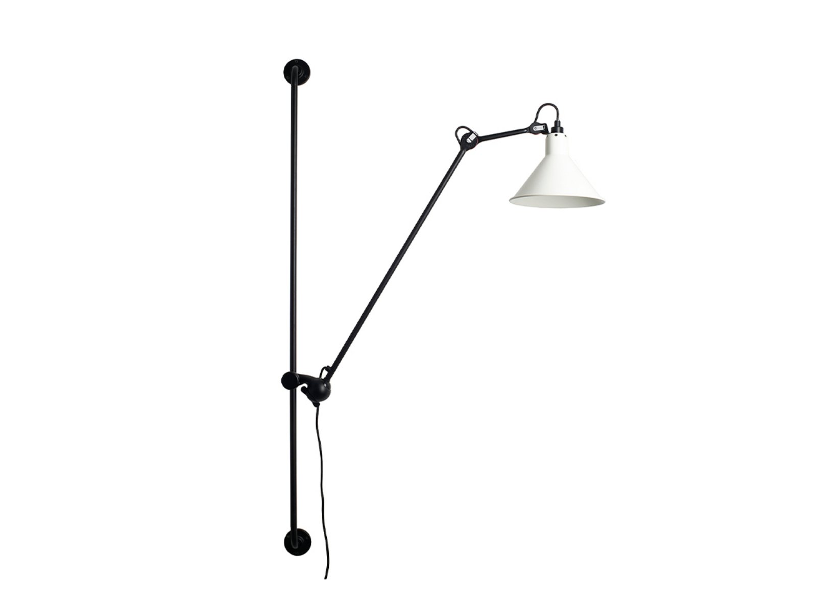 214 Zidna lampa Conic Crna/Bijela - Lampe Gras