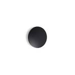 Ideal Lux LED outdoor wall light Punto black Ø 18 cm, metal
