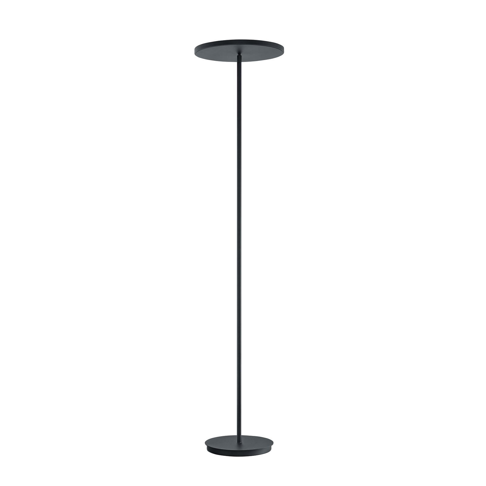 BANKAMP Solid lampa stojąca LED ściemniacz, czarna