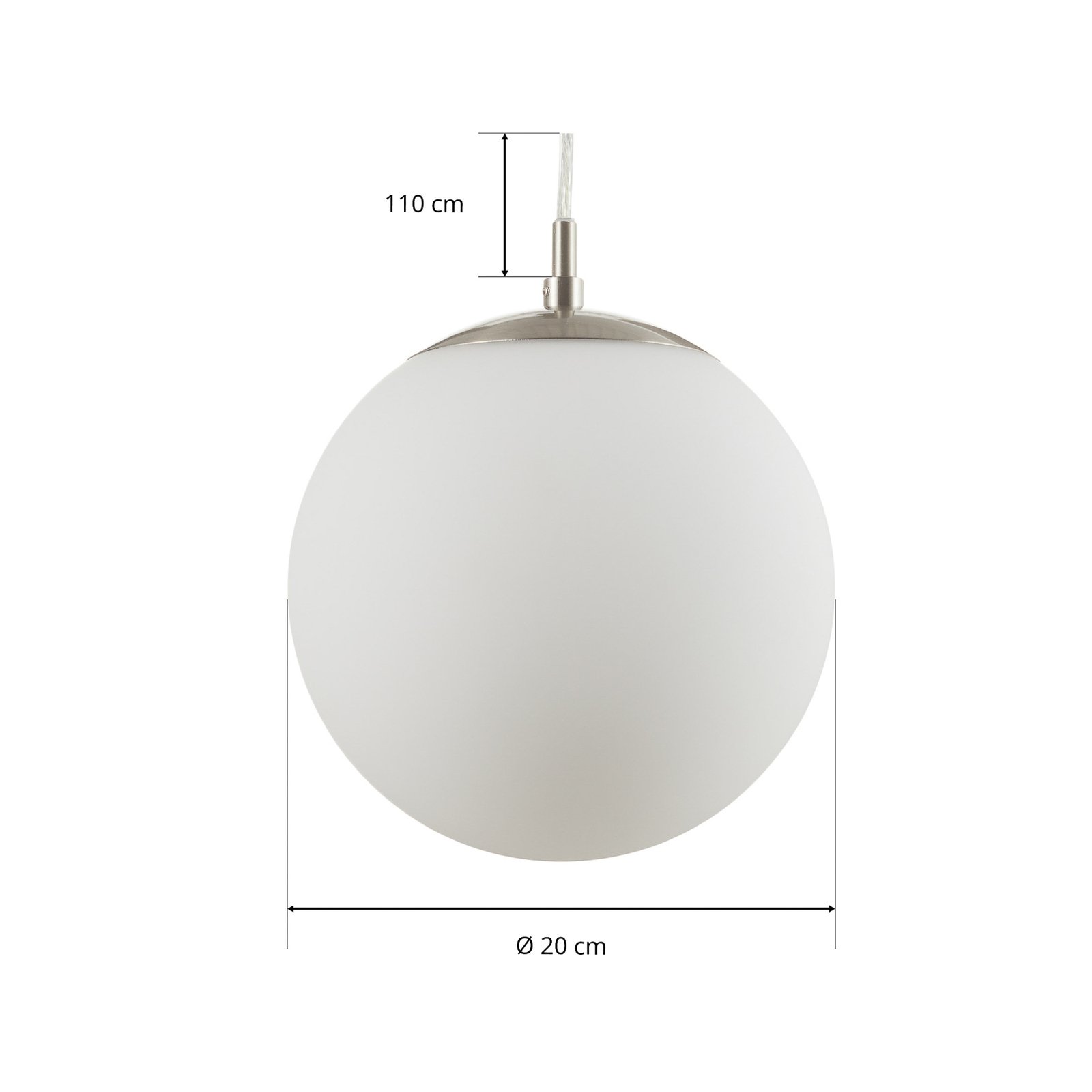 Elegante hanglamp Rondo 20 cm