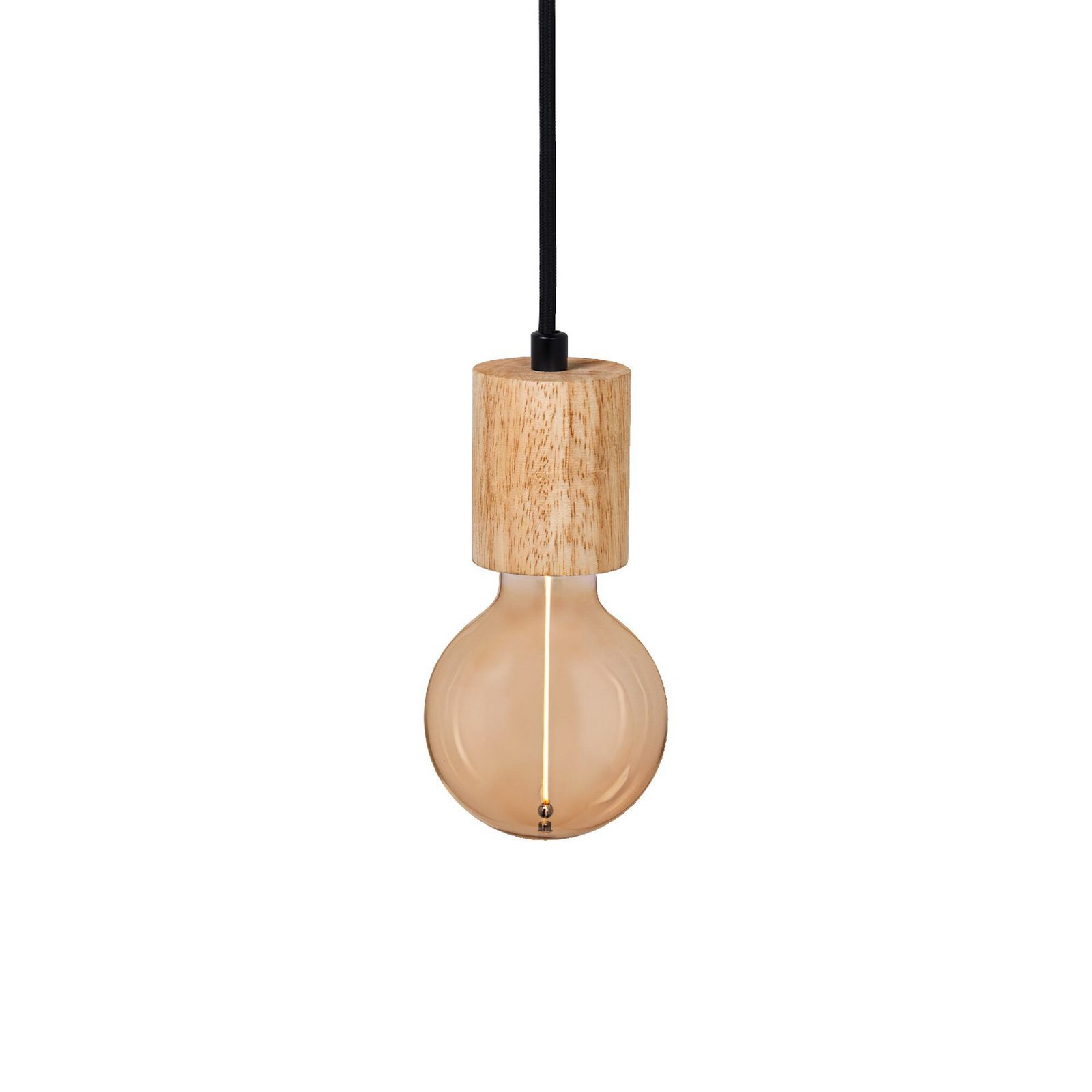 OSRAM Hängeleuchte VINTAGE 1906 CYLINDER, Holz, Ø 10 cm, E27