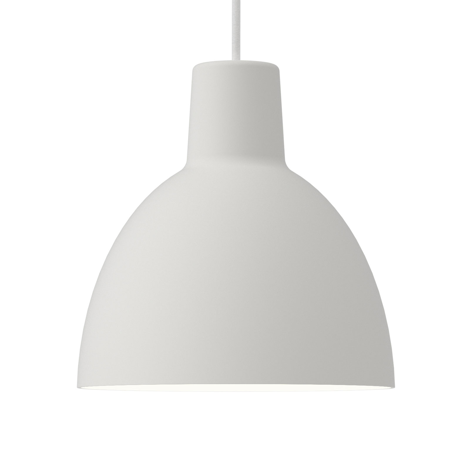 Louis Poulsen Toldbod 250 pendant light, white, for Living / Dining Room, aluminium, E27, 9 W, energy efficiency: A++, H: 25.4 cm