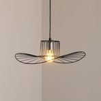 Hängeleuchte Tel, schwarz, Ø 50 cm, Metall