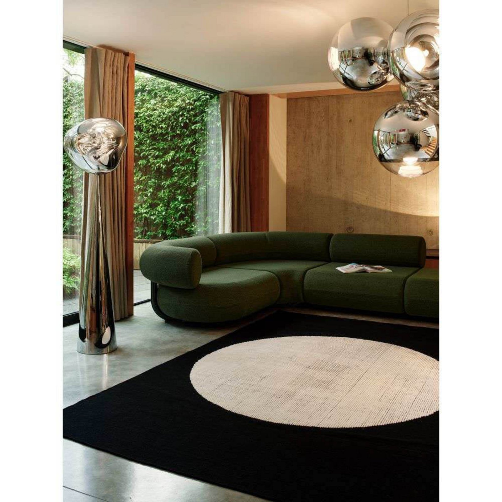 Disc Teppich 170x240 Black - Tom Dixon