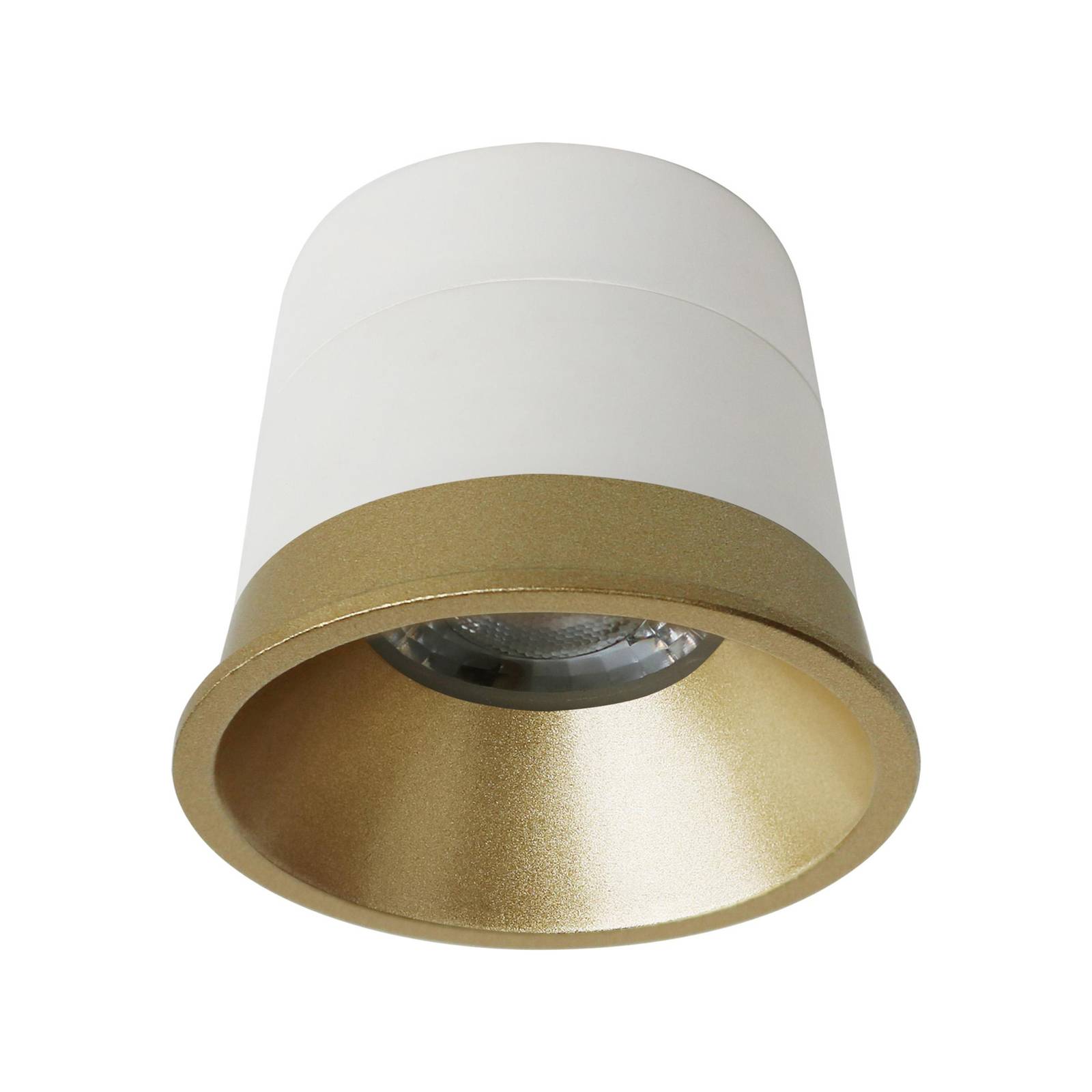 MEGATRON LED-modul Koin Flex dim GU10 4,9 W med toppring i gull