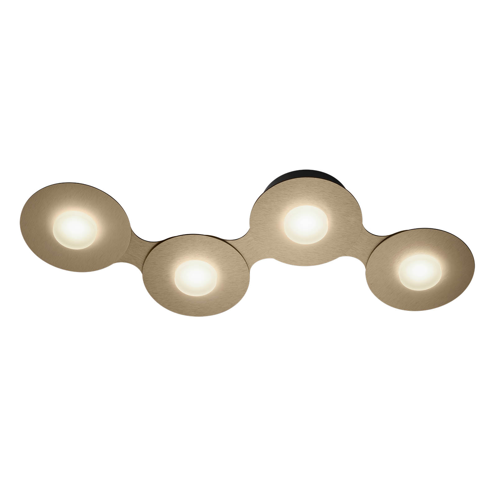 GROSSMANN Disc LED-Deckenleuchte, goldbraun, 4fl