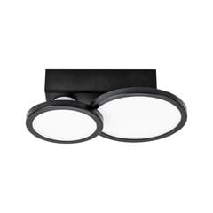 LIGHTME plafoniera LED Aqua GU10 2 luci nero