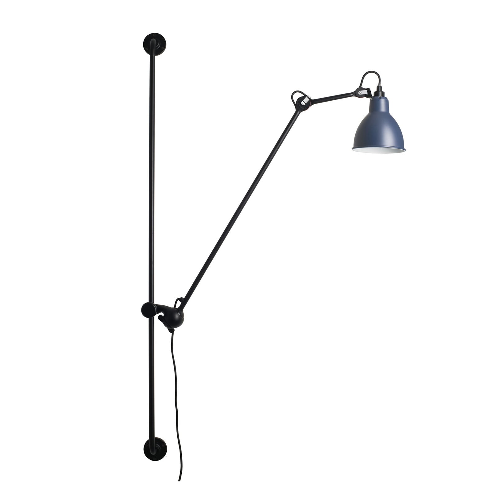214 Væglampe Round sort/blå 214 Round Lampe Gras - Stue - Design - Metal - Med én lyskilde
