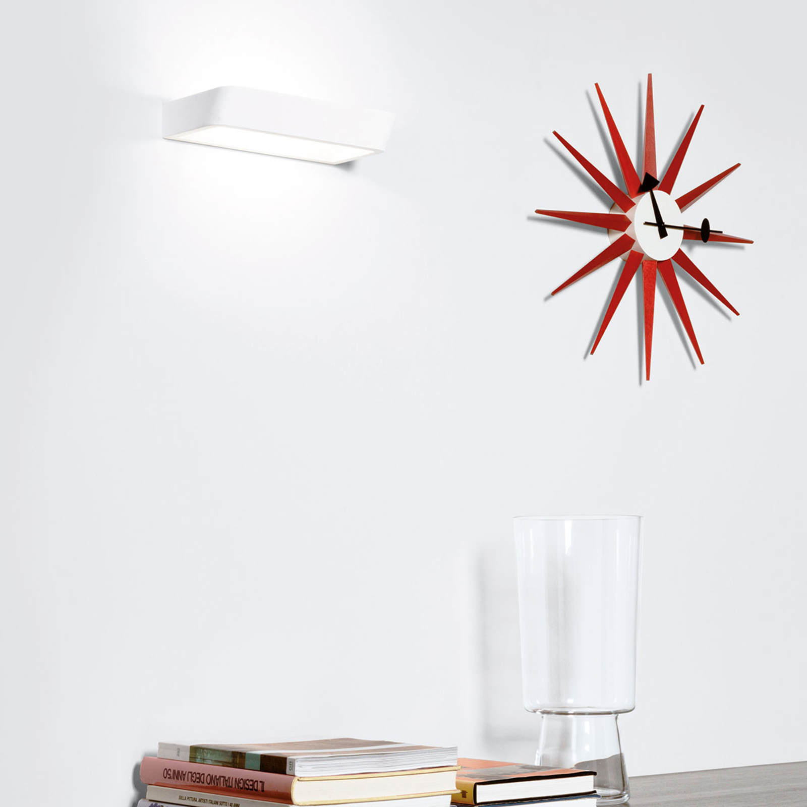 Belvedere W1 Zidna lampa Satin Bijela 2700k - Rotaliana