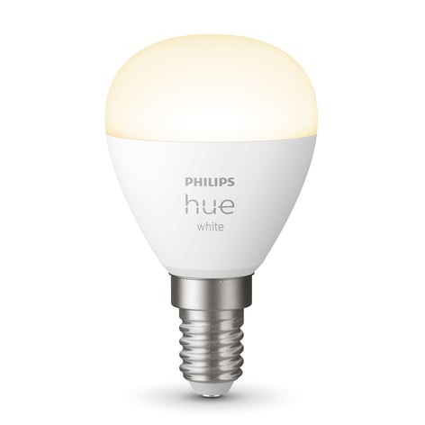 Philips Hue White LED-Tropfenlampe E14 5,7W 2.700K