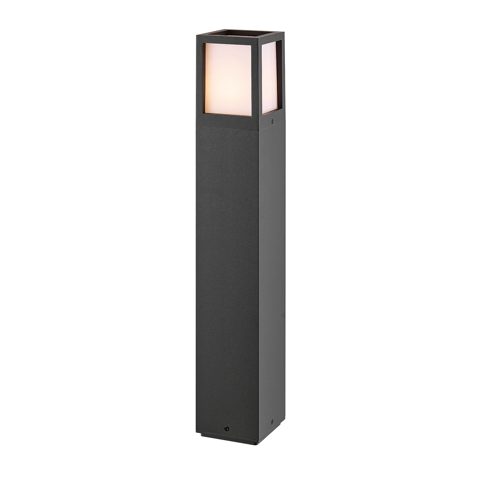 Facado II φως διαδρομής, ύψος 65 cm, γωνιακό, σκούρο γκρι/οπάλ