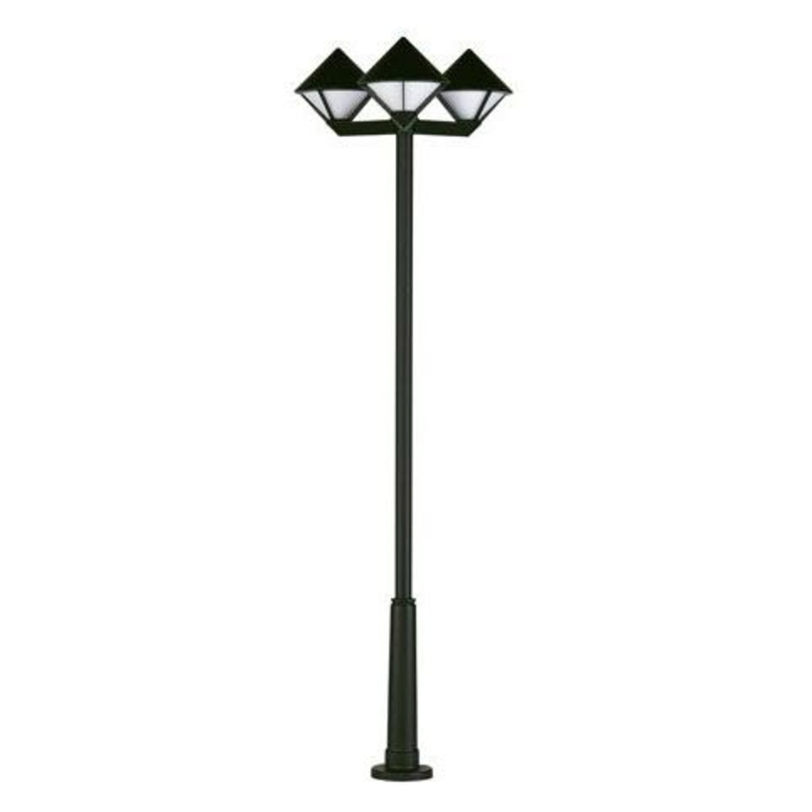 Modern lamp post 181, three-bulb