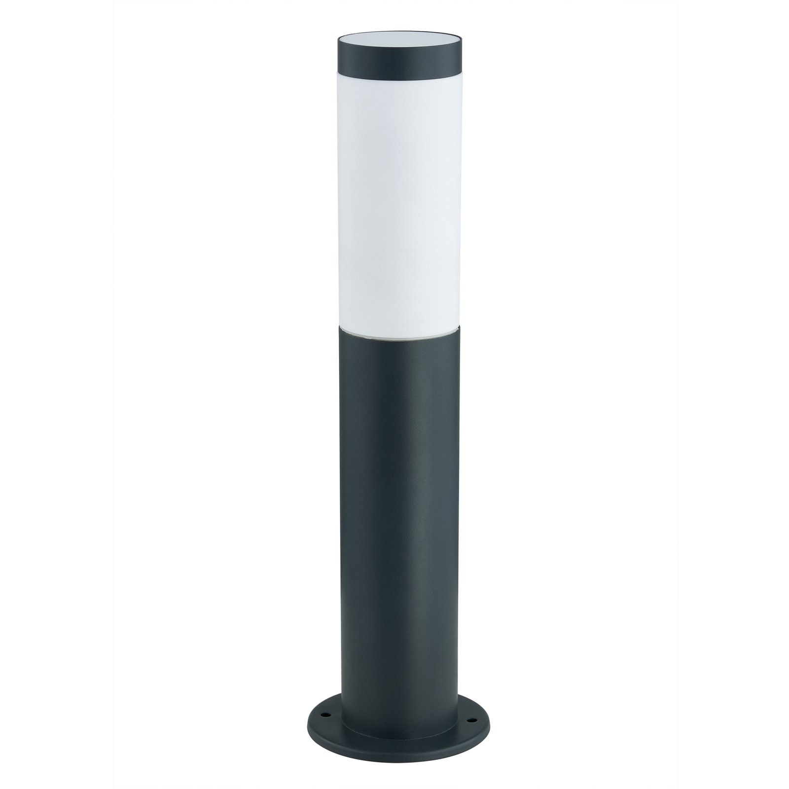 Lindby Statius pillar lamp stainless steel opal