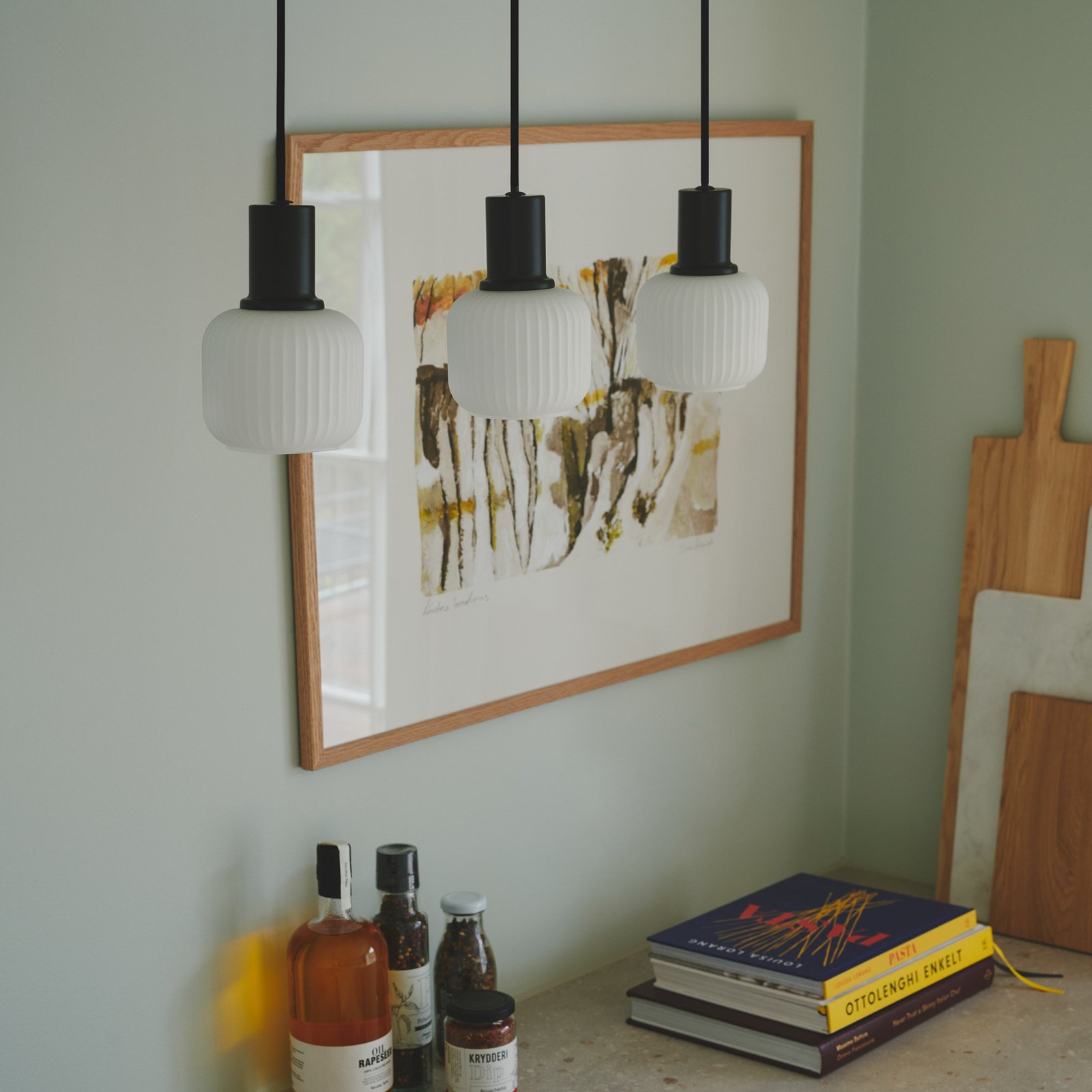 Milford 3 Mini Pendant Rail Black - Nordlux