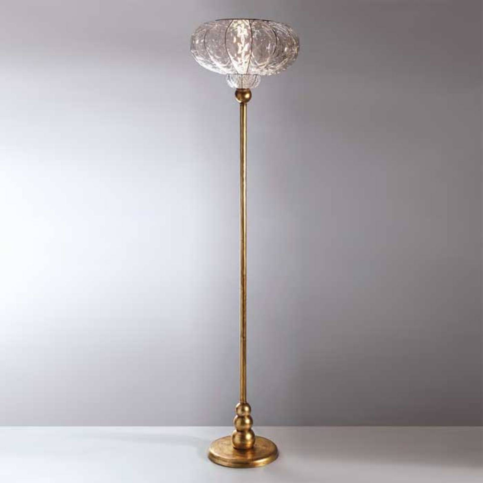 Lampa stojąca SULTANO ze szkła dmuchanego