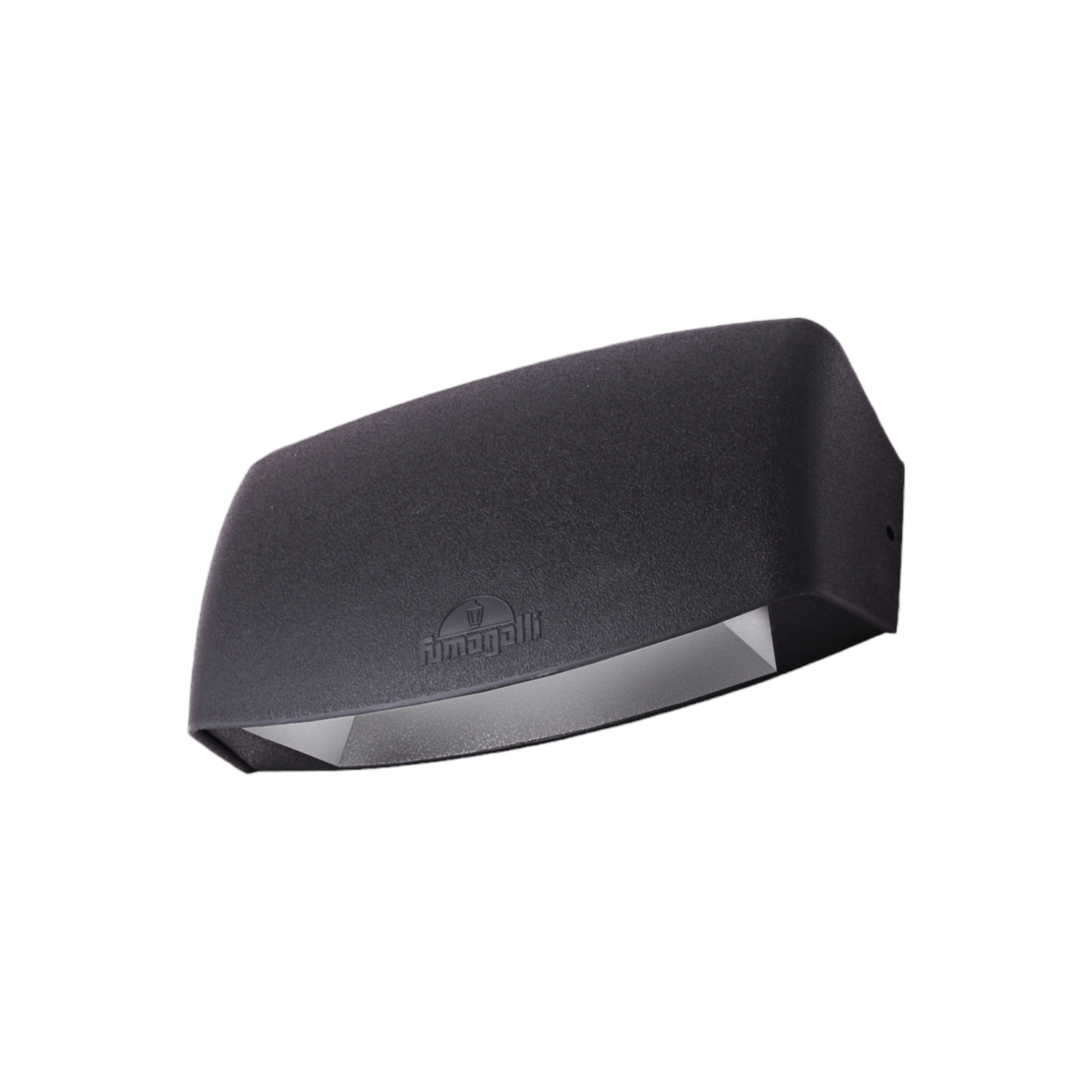 Außenwandleuchte Abram schwarz/klar, 20 cm, R7S CCT, up/down