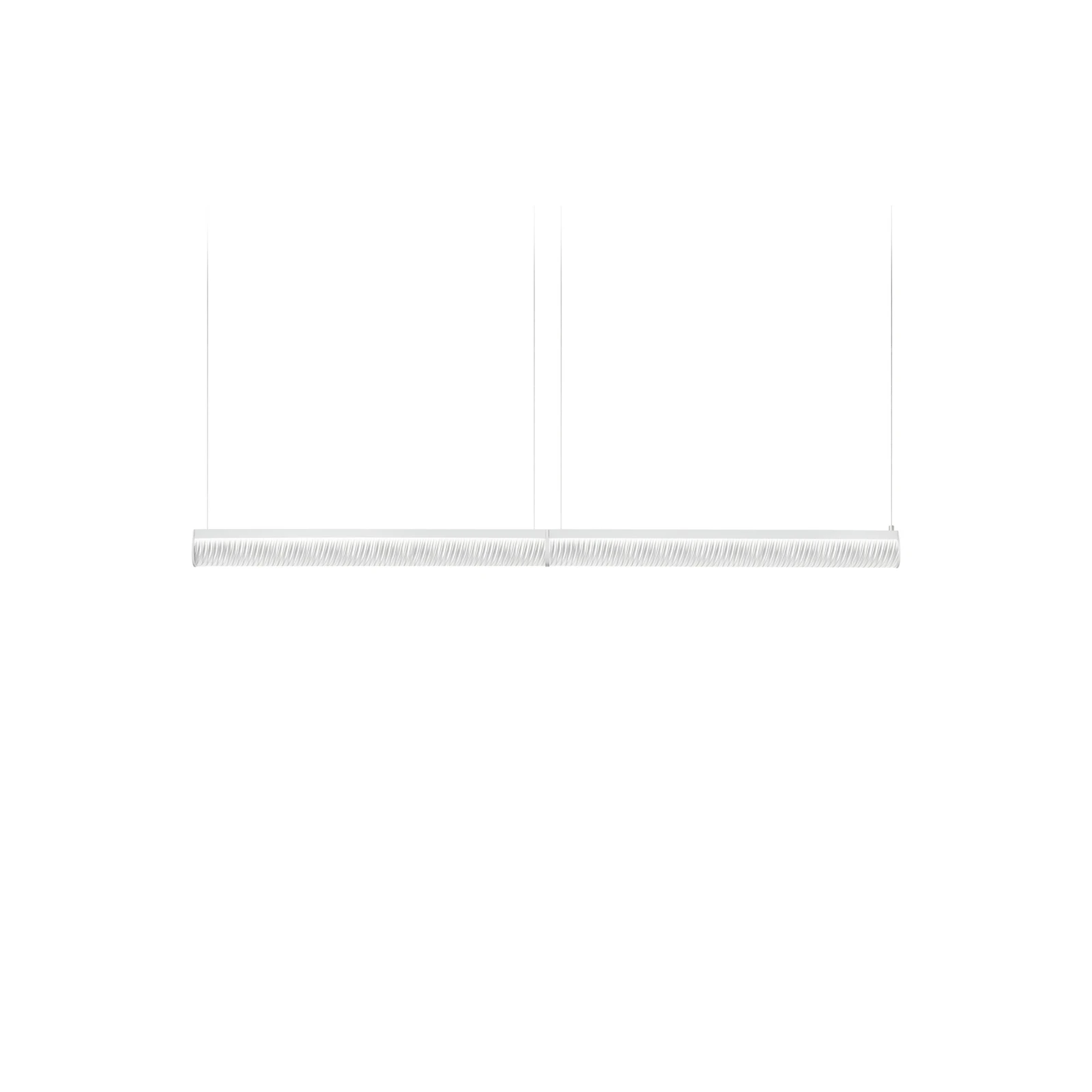 Slamp LED-Hängelampe Modula Double, plissé, grau