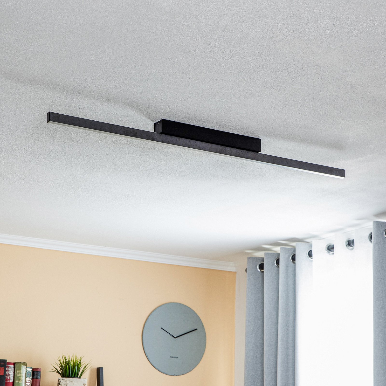 Quitani Zino plafonieră LED gri ardezie 38W - Hol - modern - gri ardezie negru mat - Aluminiu