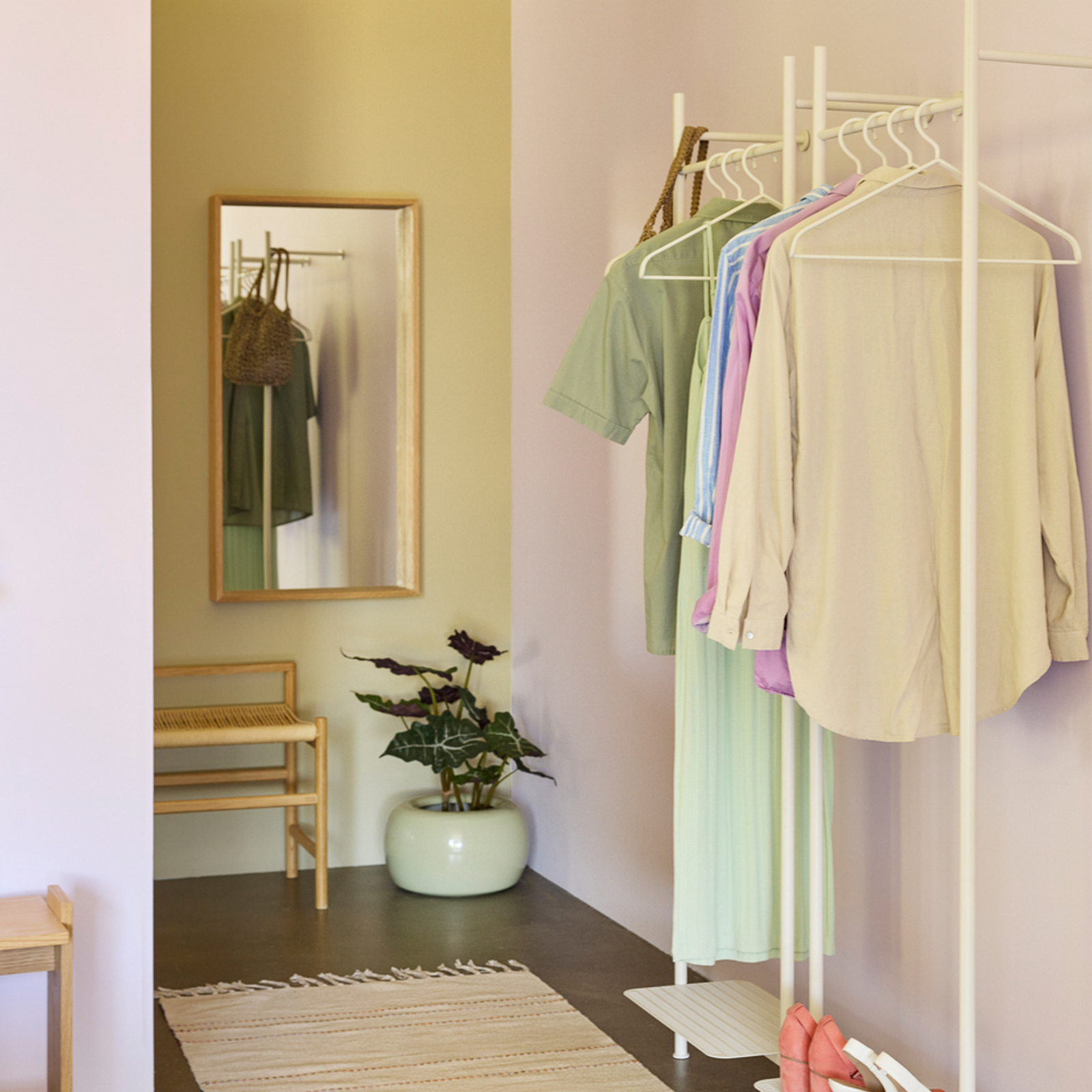 Still fali tükör, világos tölgy, magasság 103 cm – Hübsch