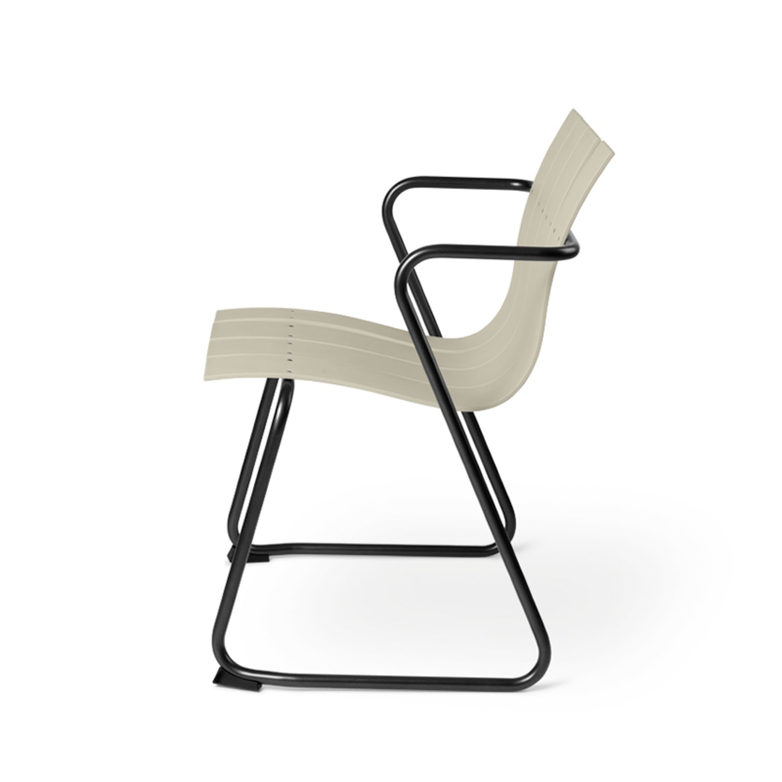 Chaise OCEAN, couleur sable, plastique, hauteur 81 cm - Mater