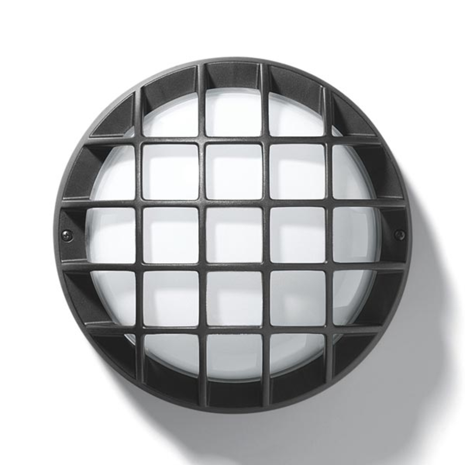 PERFORMANCE LIGHTING Outdoor wall lamp EKO 21/G IP44, anthracite, Plastic, glass, E27, 60 W, energy efficiency: A++
