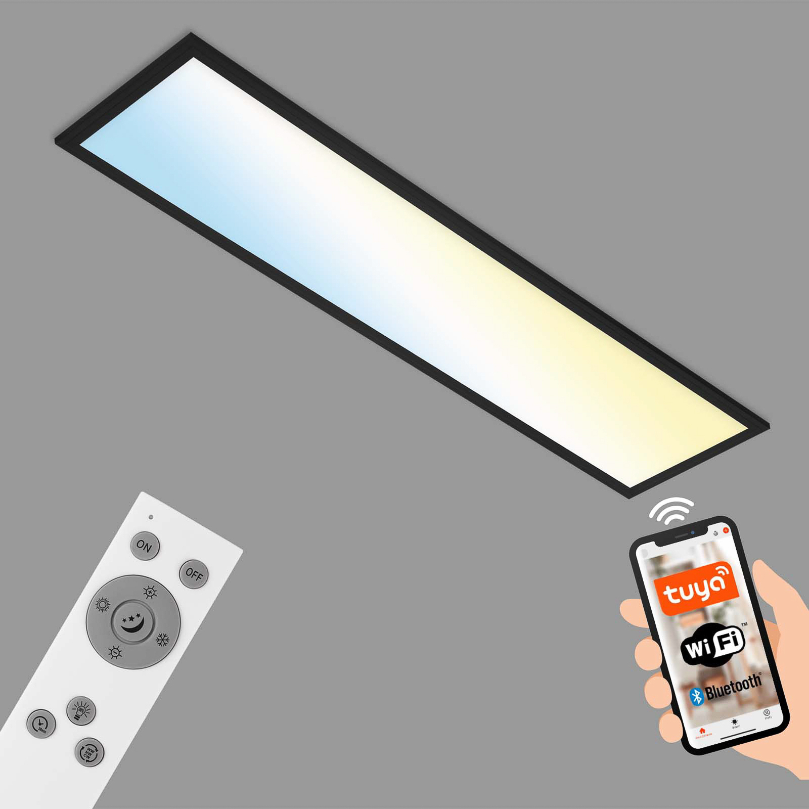 LED-taklampa Piatto S WiFi Bluetooth CCT