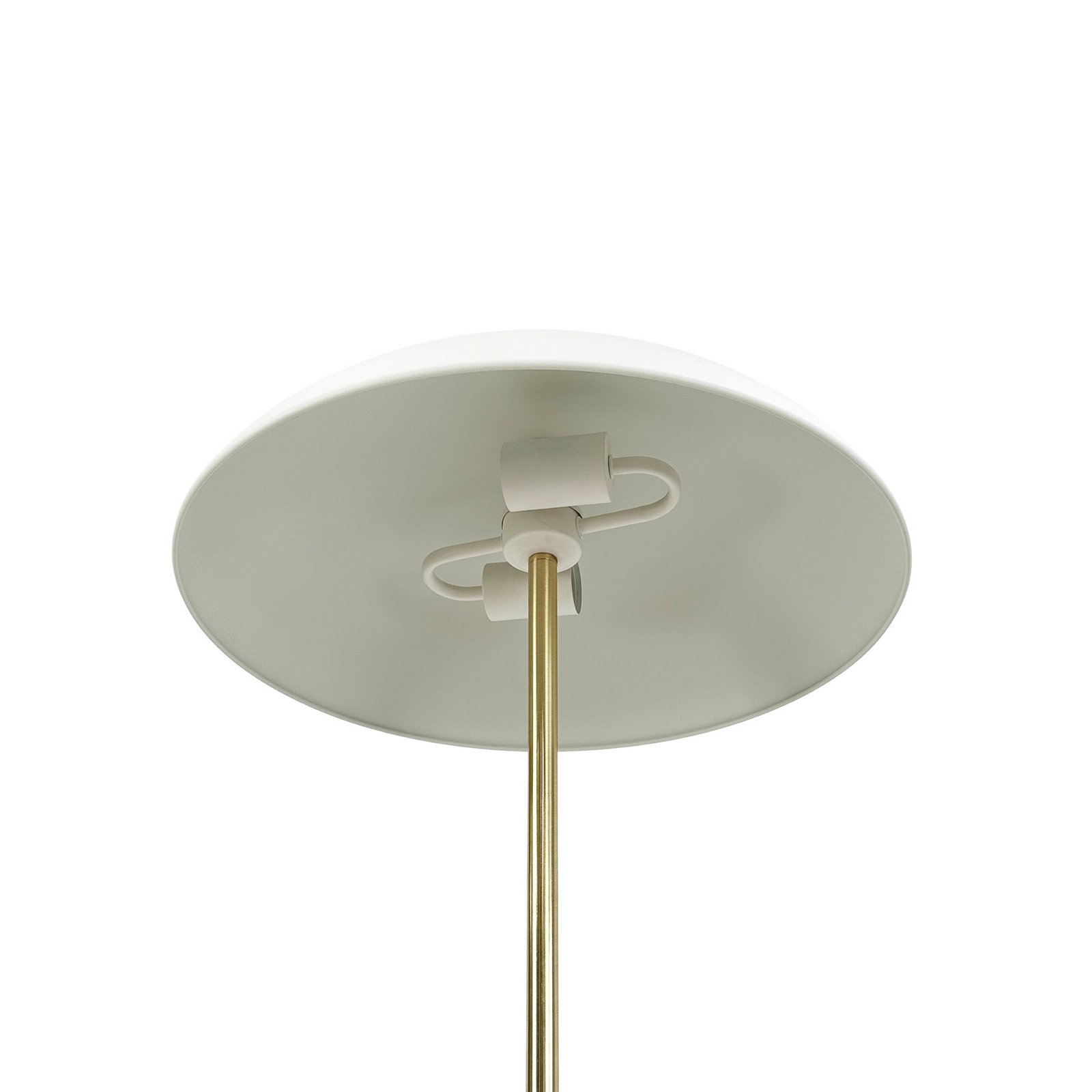 Lampe sur pied Globus Dyberg Larsen, hauteur 150 cm, beige/laiton