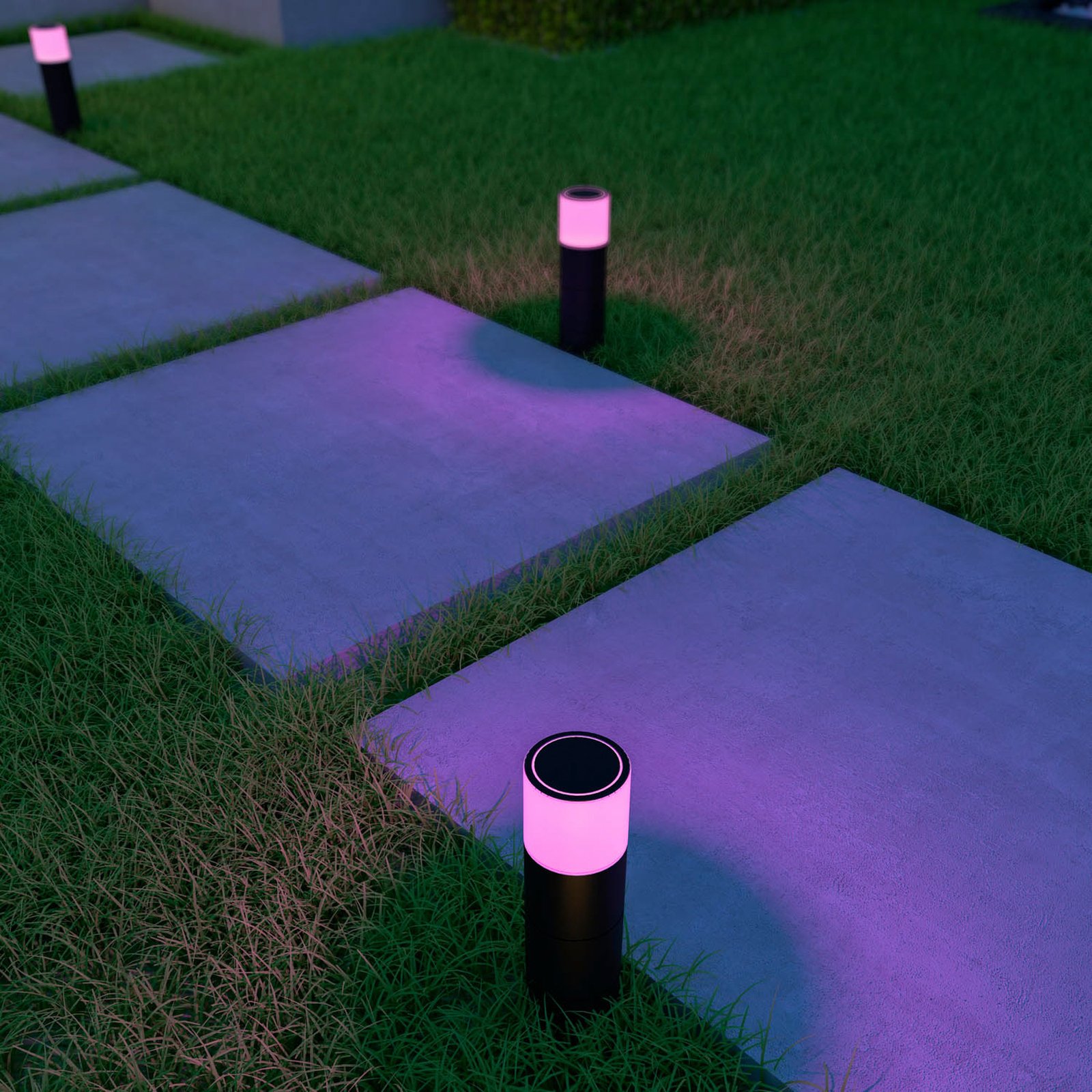 Calex Smart Outdoor Gardenpost sockellampa RGBW
