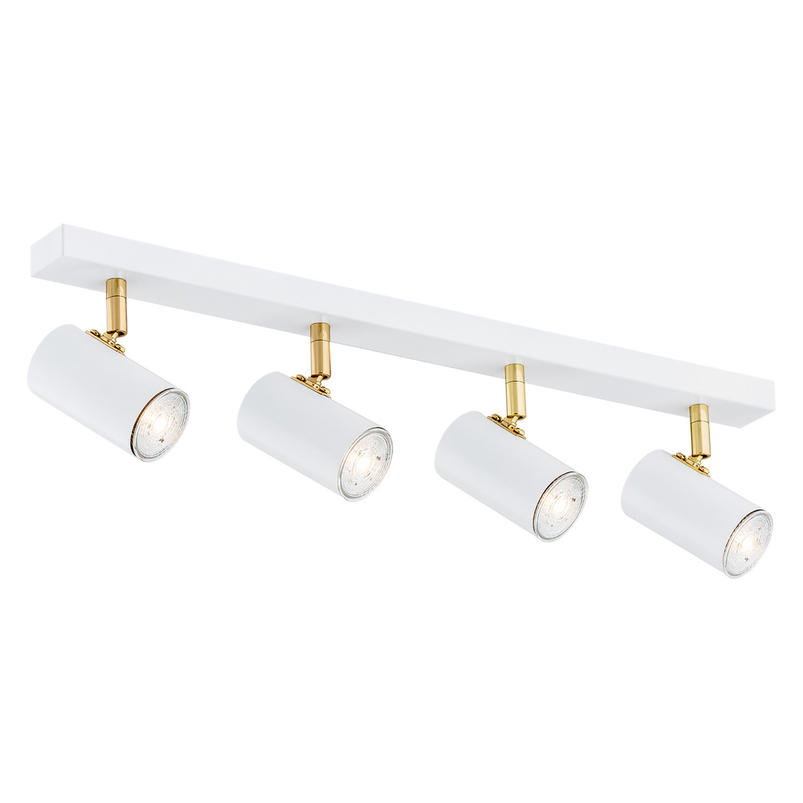 Spot pour plafond Lund blanc, à quatre lampes