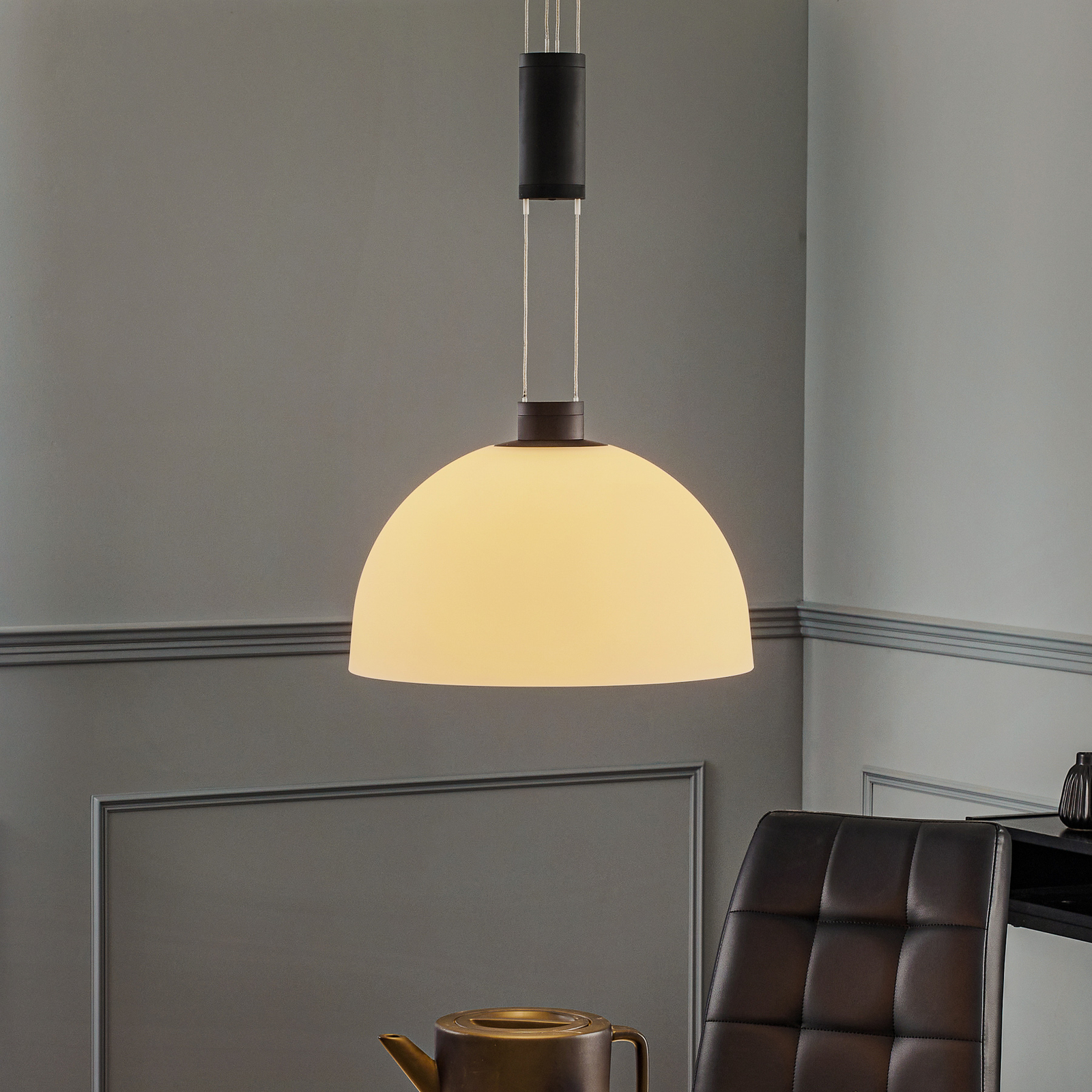 Rothfels Laurena LED-hængelampe, 1 lyskilde, sort