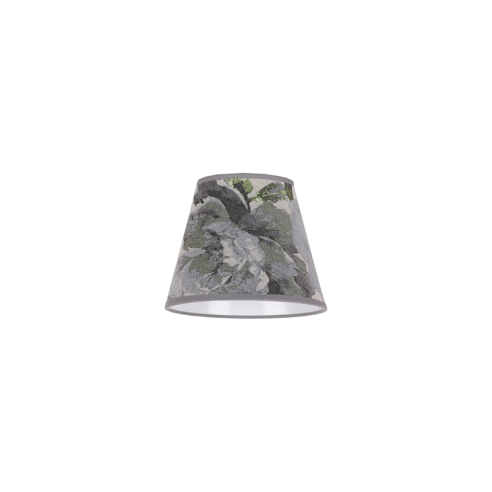 Tienidlo na lampu Sofia 15,5cm kvetinový vzor sivá