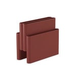 Magazine rack, dark red, 40 cm x 35 cm - Kartell