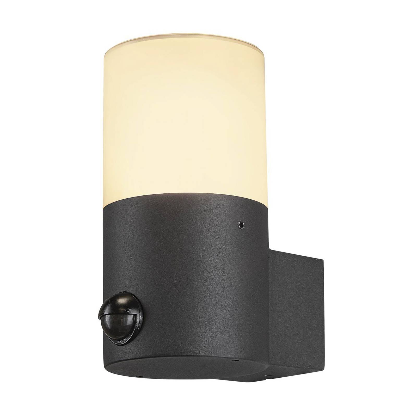 SLV Outdoor Sensor Wall Light - dimmable - Modern - Black