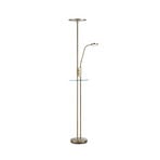 Friend 2 Floor Lamp Uplight USB Antique Brass - Markslöjd