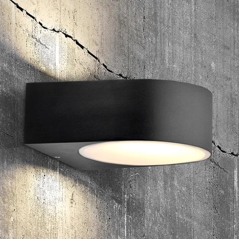 Tijdloze buitenwandlamp Tyler zwart