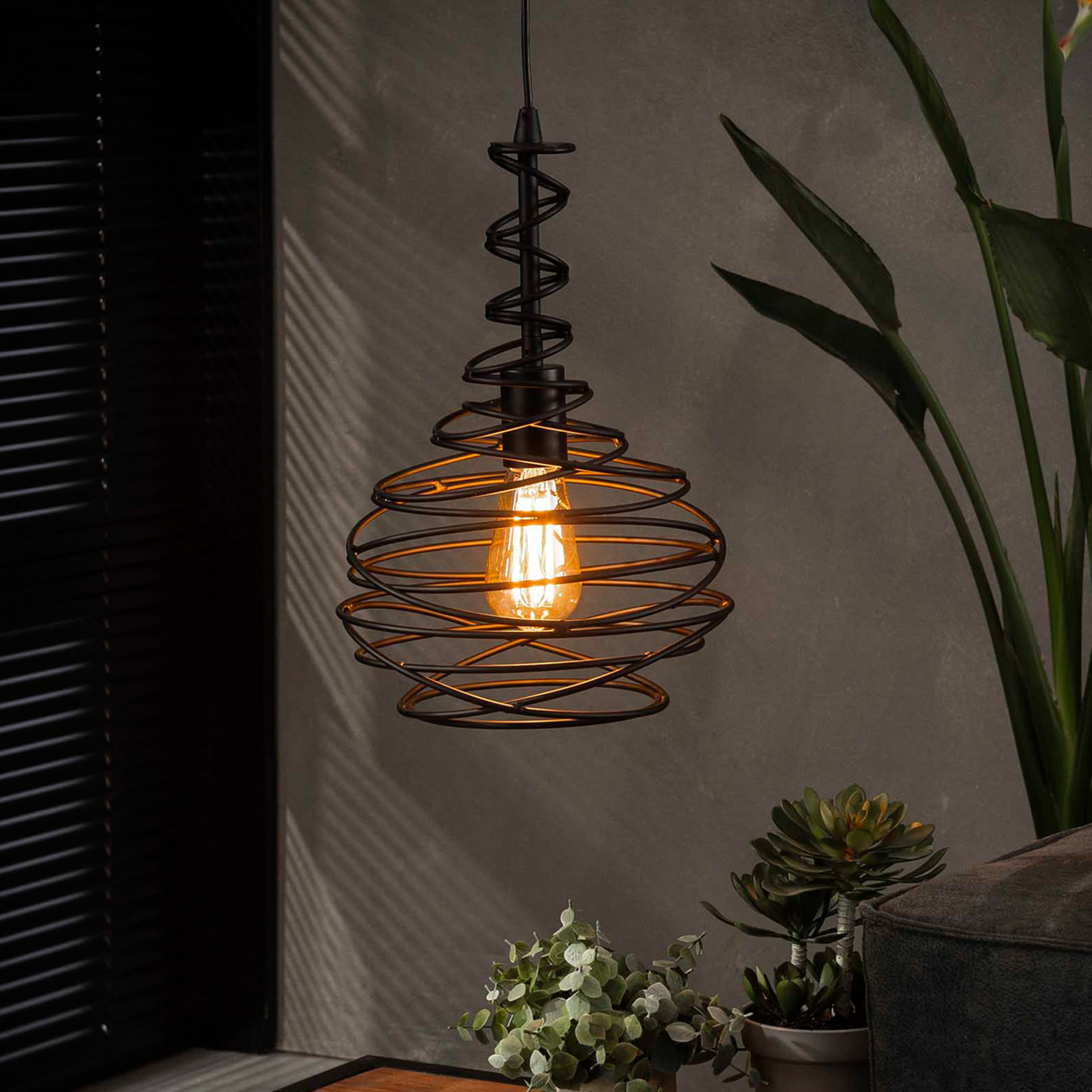 Foxtrot κρεμαστό φωτιστικό, μαύρο, μονόφωτο