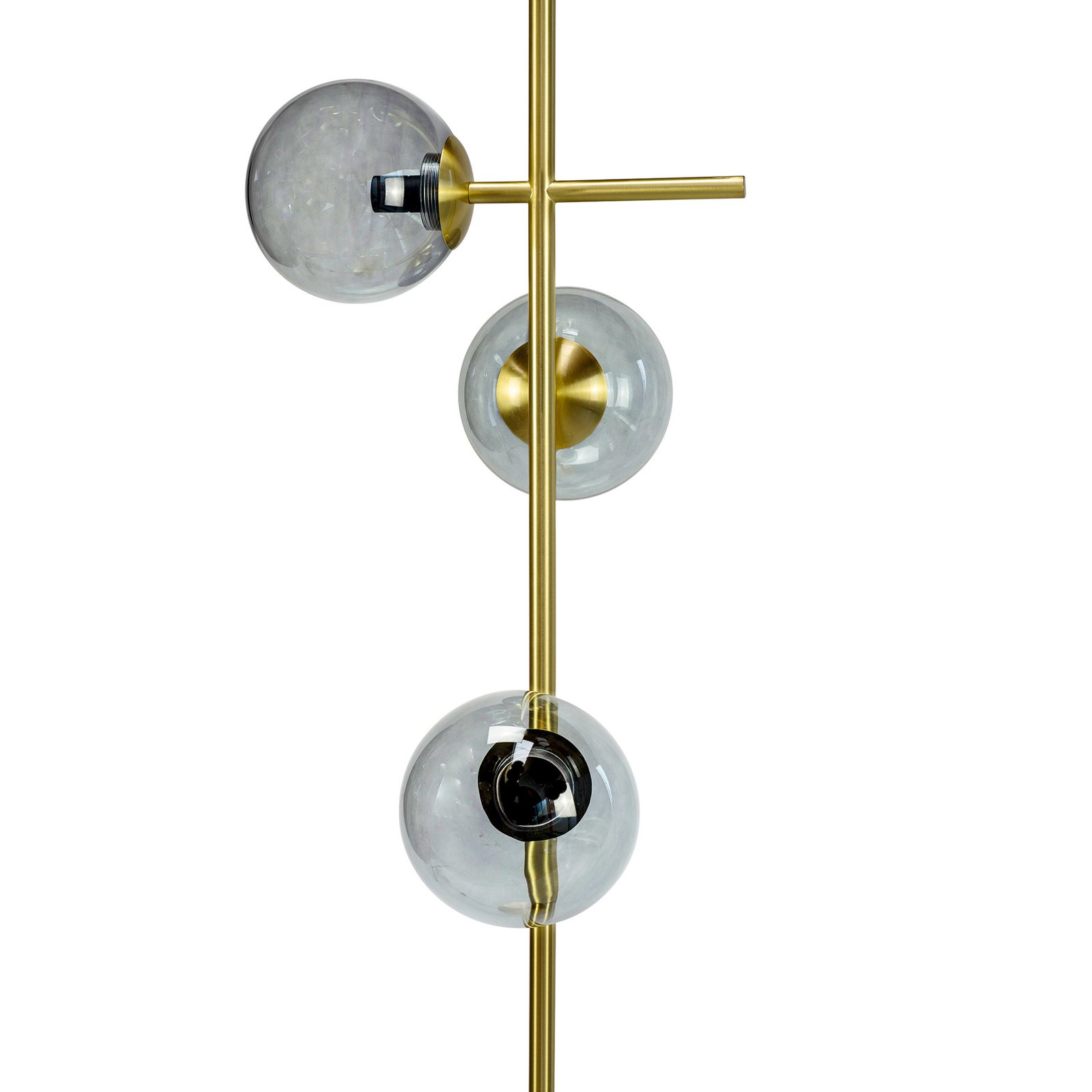 Dyberg Larsen Como floor lamp, 4-bulb, brass