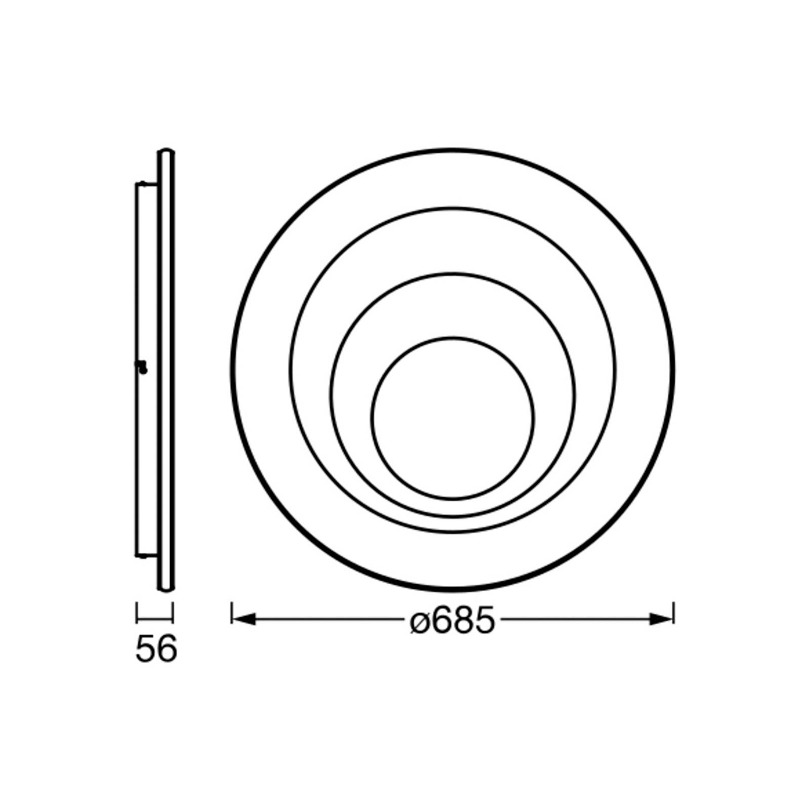 LEDVANCE Orbis Spiral Round lampa sufitowa Ø68,5cm