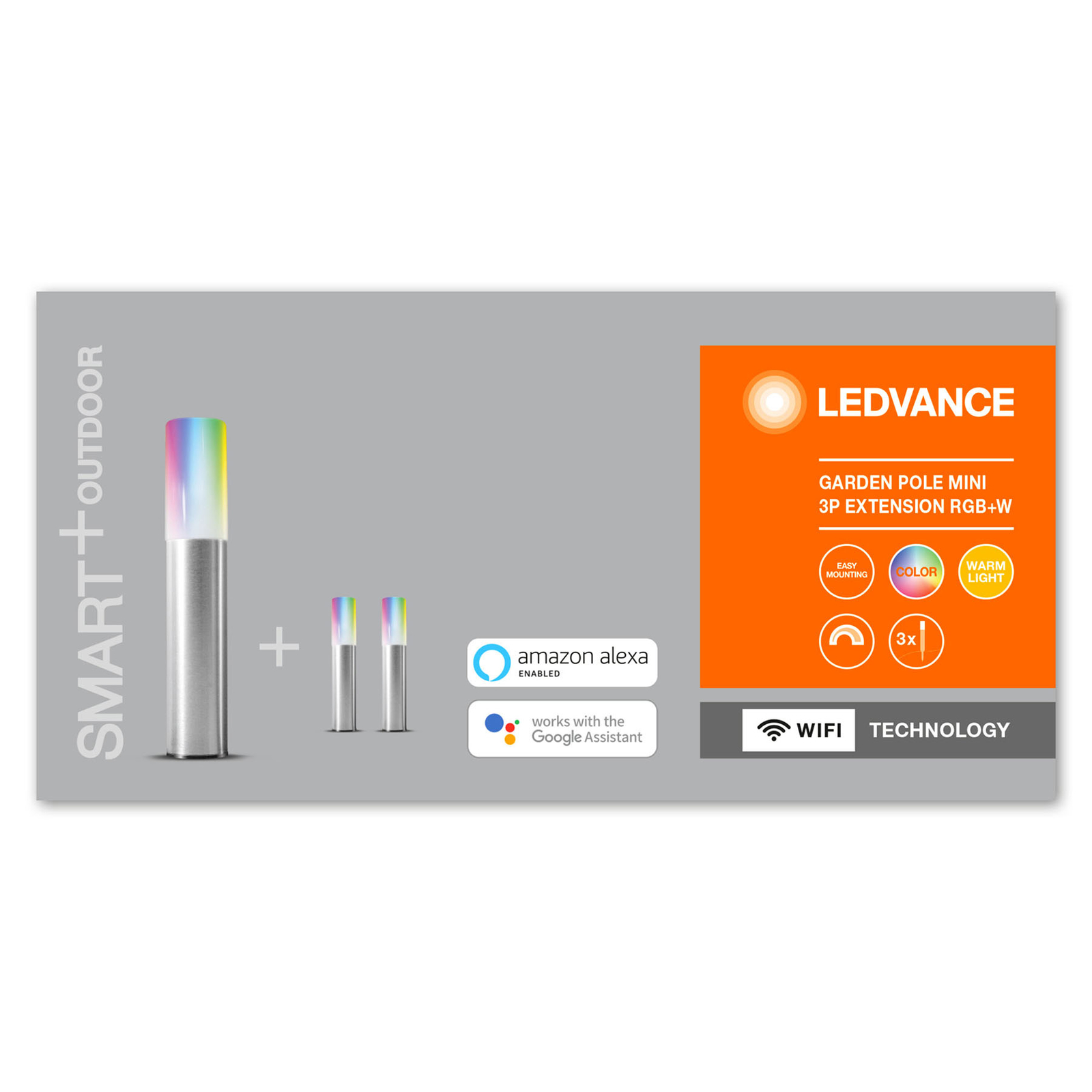 LEDVANCE SMART+ WiFi Garden Pole mini 22,7cm per 3