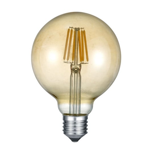 LED bollamp E27 6W 2.700K amber