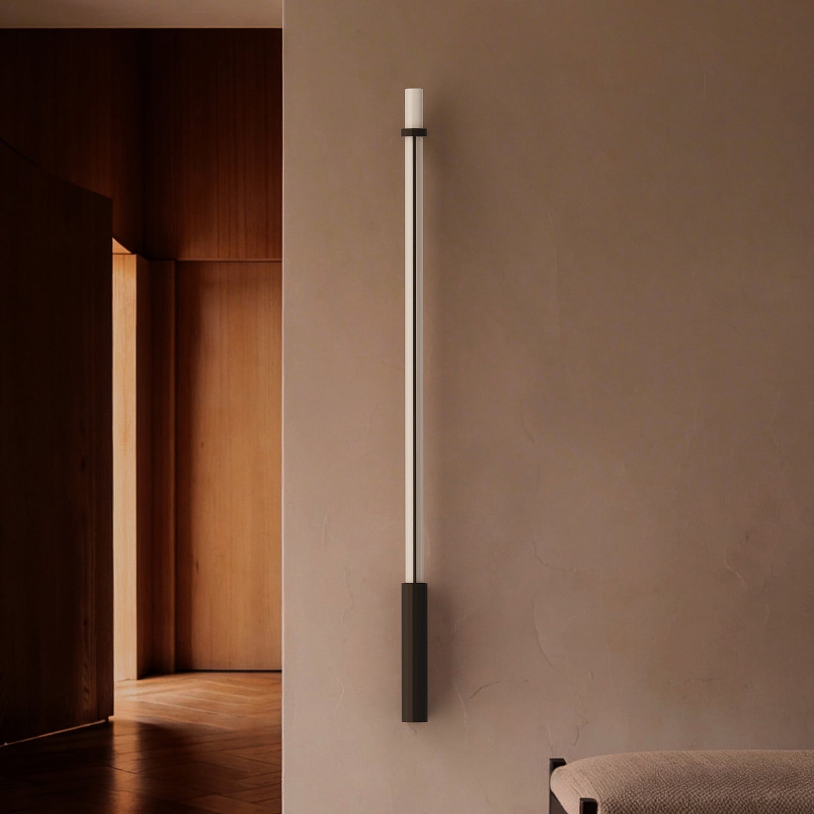 Applique murale LED In Fine, gris foncé, hauteur , IP65 - DCW - Design - Aluminium — vue 3