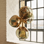 Tom Dixon LED-Hängelampe Melt Chandelier Mini, Ø 55 cm